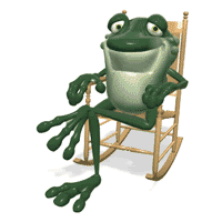 frog in rocking chair