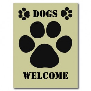 dogs welcome