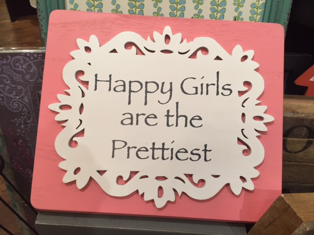 Francesca's pretty girls sign