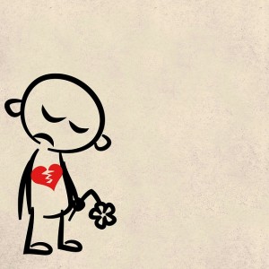 sad broken heart