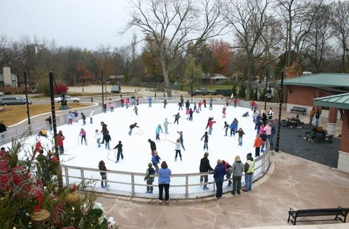 ice rink at lawrence plaza