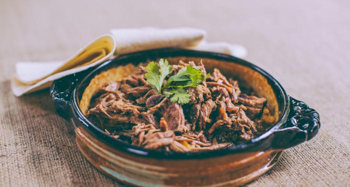 shredded beef, My Brother's Salsa