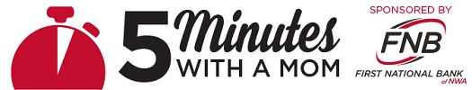 5 Minutes with a Mom logo 2017, FNBNWA 525