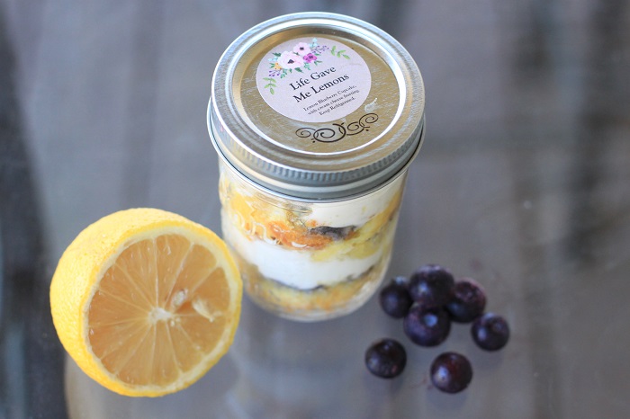 Sierra's cupcake in a jar, lemon