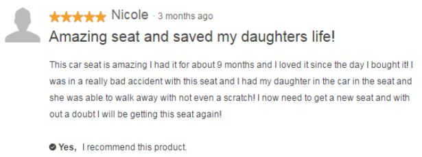 Sam's Club car seat review