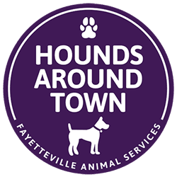 Fayetteville Animal Services, Hounds Around Town program, walk an animal shelter dog, northwest arkansas