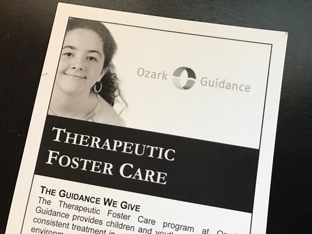 Therapeutic Foster Care brochure, Ozark Guidance Center