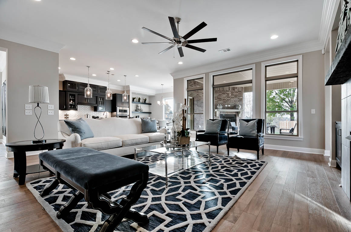 Family room open and airy Buffington Homes