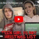 Funny Friday: Teen girl versus boy Christmas lists