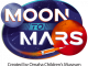 Moon to Mars exhibit logo, Amazeum