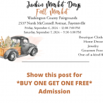 BOGO Admission: Junkin’ Market Days Headed to NWA on Sept. 6-7